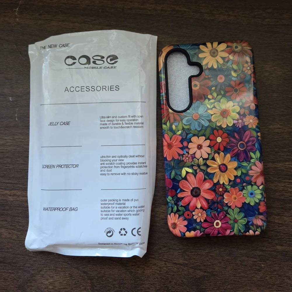 Floral Multicolor Protective Phone Case - Brand Unspecified